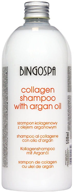 szampon kolagenowy z olejem arganowym i ekstraktem z bambusa bingospa