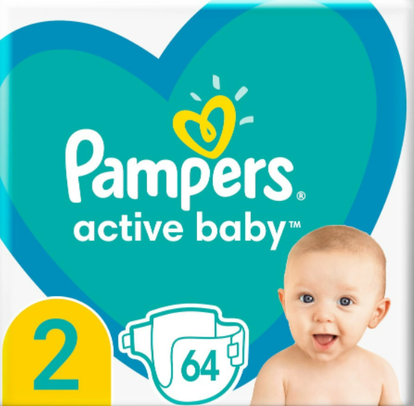 pampers active rozowe