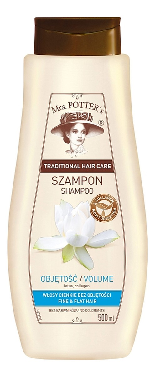 mrs potters szampon do włosów lotos i kolagen 500ml
