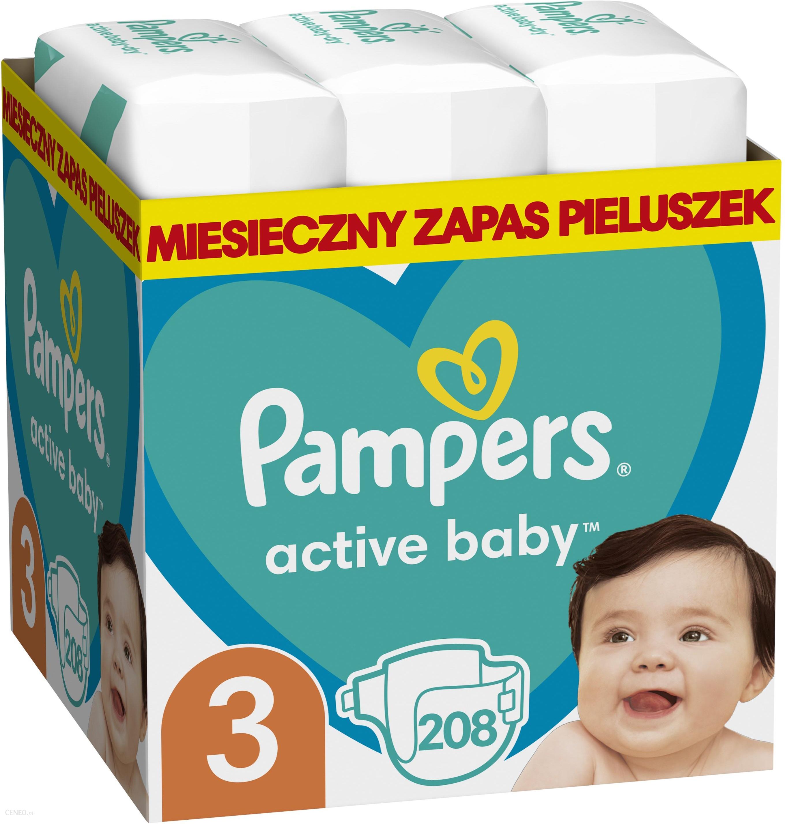 pampers active baby dry 208 szt