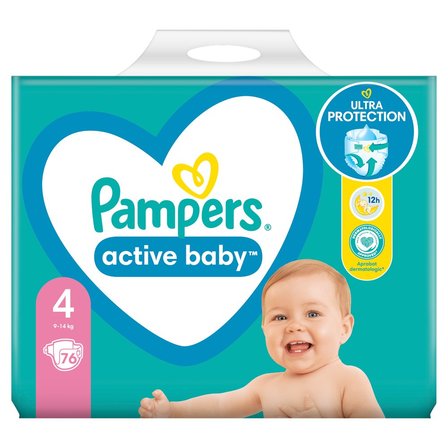 pampers active rozowe