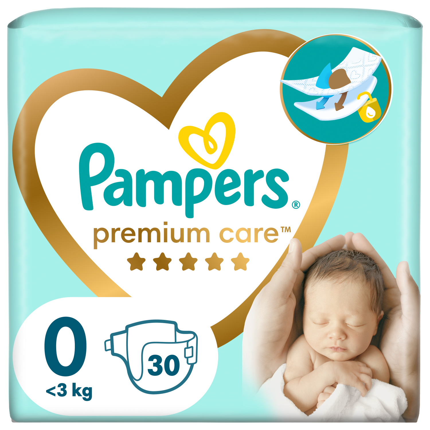 pampers premium care pieluchy jednorazowe rozmiar 0 newborn 30 szt