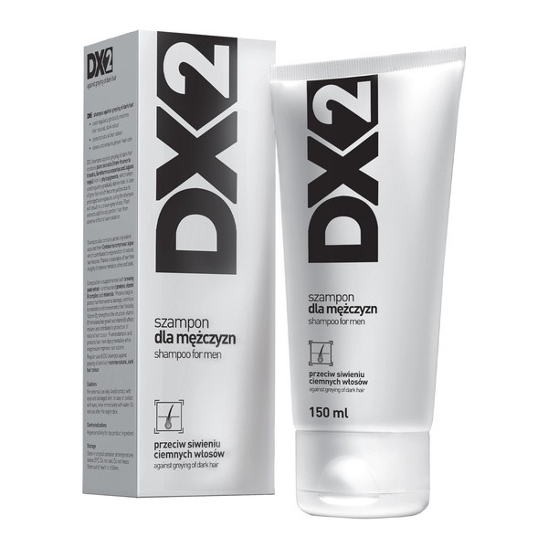 szampon dx 2 dla mężczyzn przeciw siwieniu dla włosów ciemnych